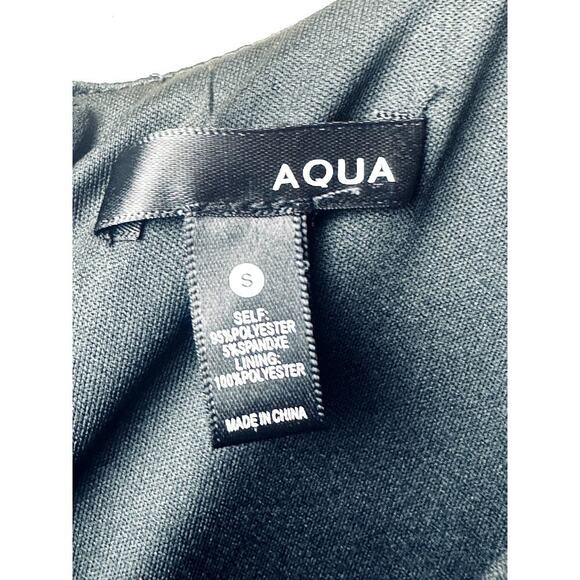 Aqua Black Sleeveless Plunge Neckline Dress Women's Size S NWT - Picture 3 of 4